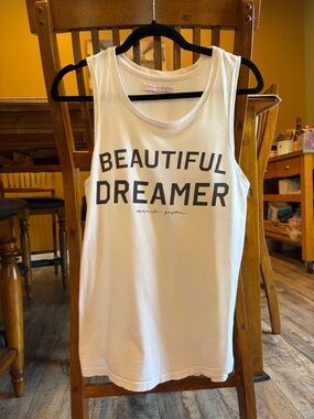 Spiritual Gangster Beautiful Dreamer White Graphic Tank M